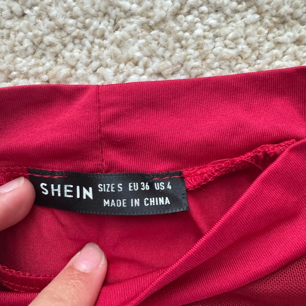 SHEIN Vibrant Red Apparel
